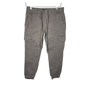 Sincerely Jules Cargo Jogger Pants • Gray • Elastic Waist • Size Medium